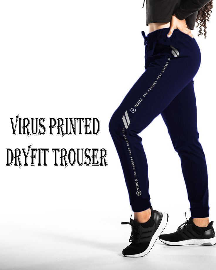 Active wear Trouser with Zipper Pocket Virus for female's - Premium dri fit trouser from The Divine Shop - Just Rs.2199! Shop now at The Divine Shop