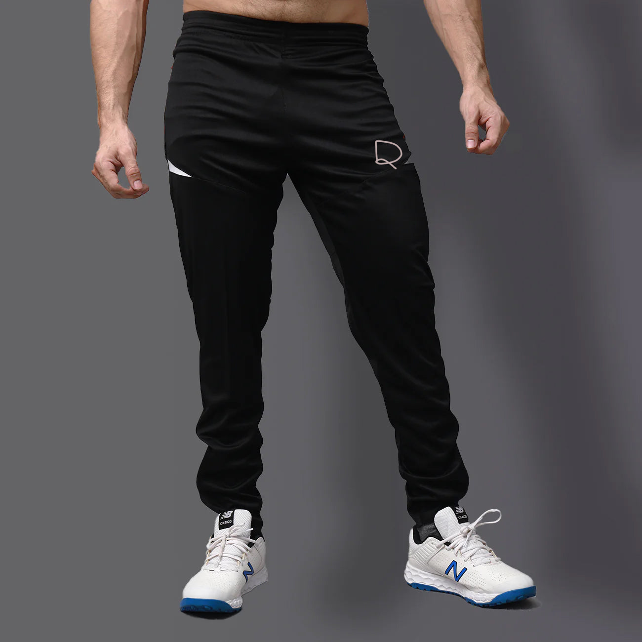 Active wear Trouser with Zipper Pocket Writting Logo - Premium dri fit trouser from The Divine Shop - Just Rs.1899! Shop now at The Divine Shop