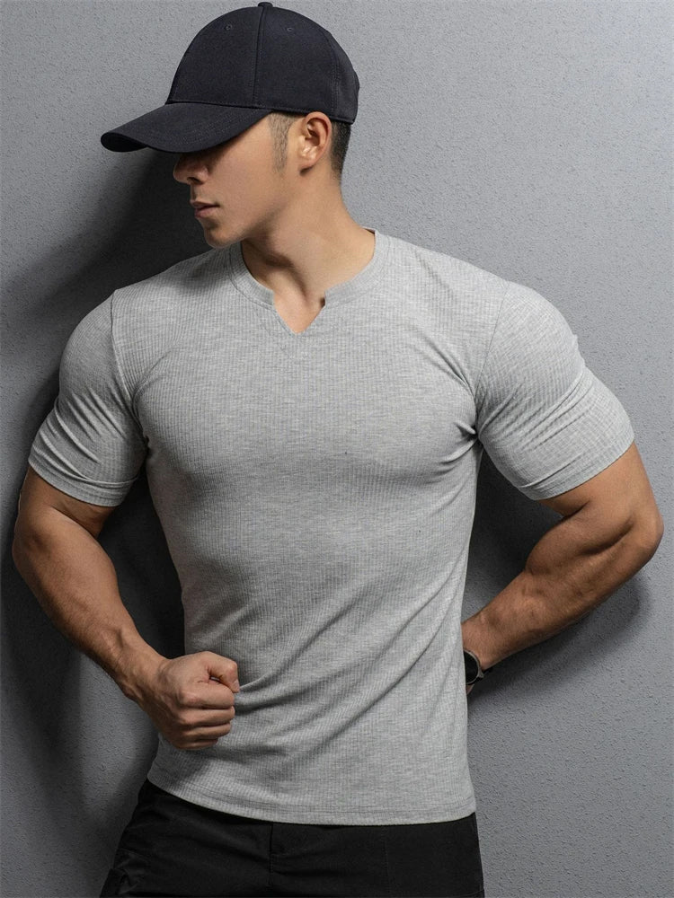 Cotton Knitted Half Sleeve TShirt