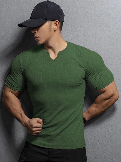 Cotton Knitted Half Sleeve TShirt